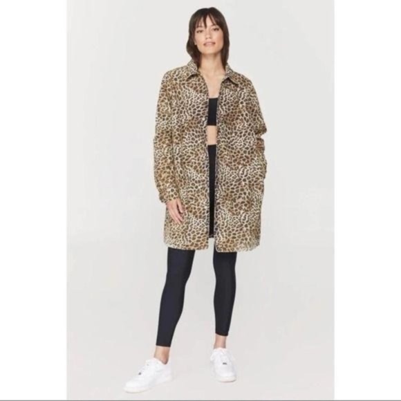 NWT Spiritual Gangster Lightweight Leopard Print Cheetah Dope Soul Coach Jacket - Picture 6 of 11